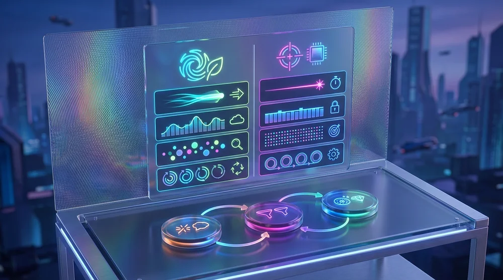 A clean comparison chart showing “Organic test” vs “Targeted test” across speed cost predictability feedback quality and iter
