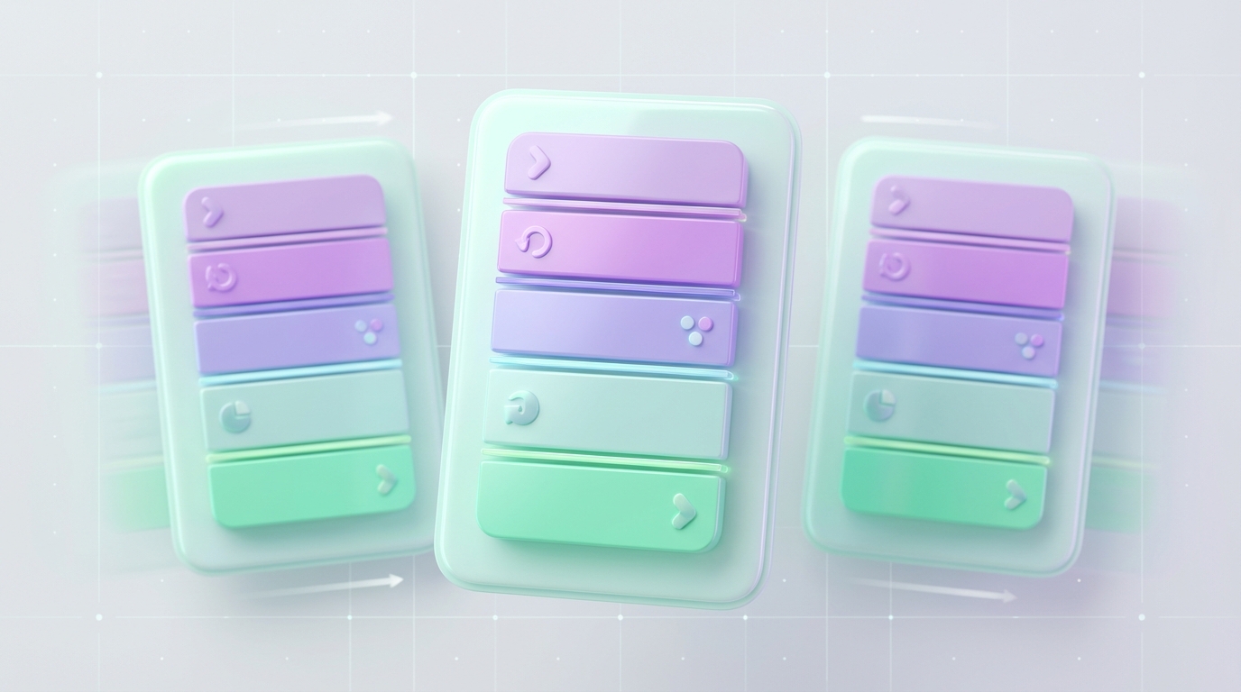 A simple 169 chart showing three side-by-side allocation models (Sales / Waitlist / App Installs) with stacked bars for Follo