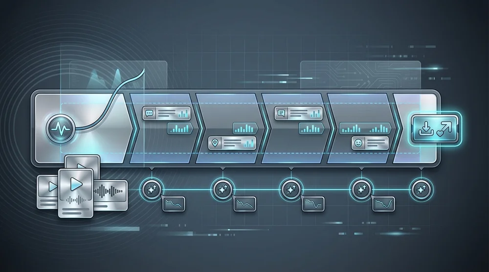TikTok video anatomy graphic showing hook timing on-screen text placement retention checkpoints and CTA placement (wide layou
