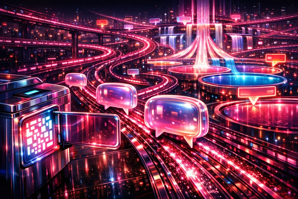 A simple diagram showing the WhatsApp opt-in engine flow Touchpoints (offline/online) → QR/wa.me/keyword → WhatsApp chat → 3-