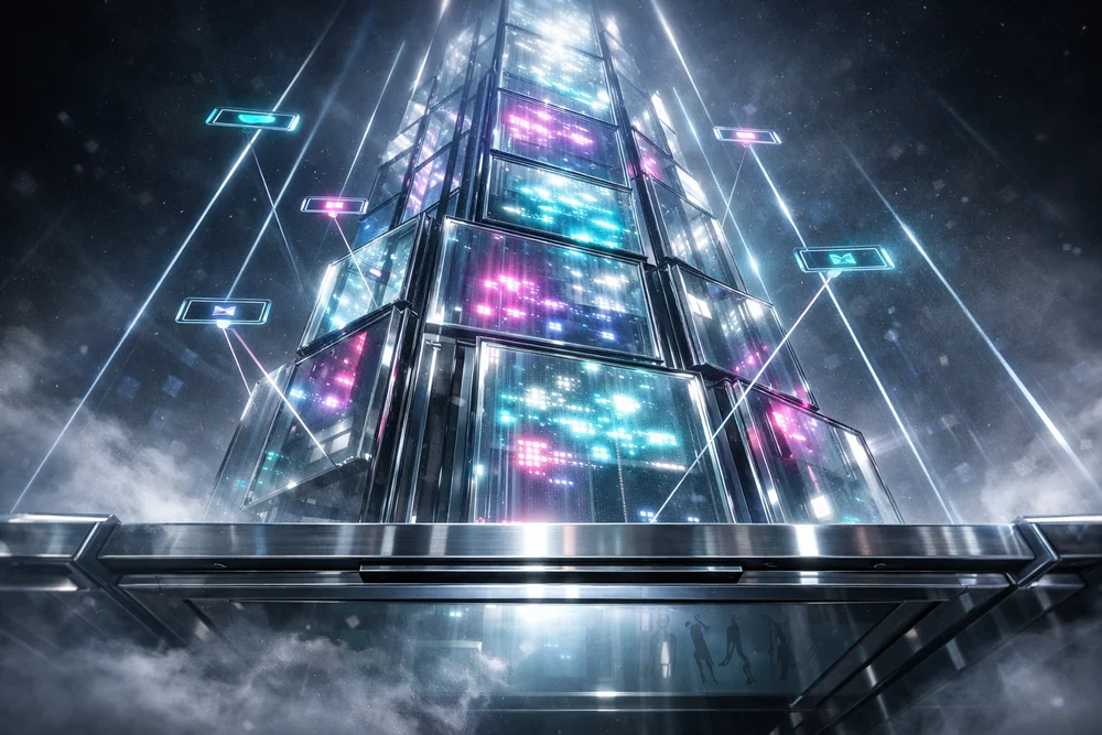 Mock Telegram search results screen with highlighted areas channel title @username description snippet. Include callouts for 